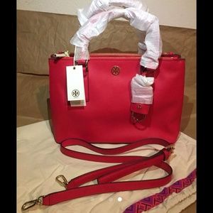 Tory burch Robinson mini double zip new carnival